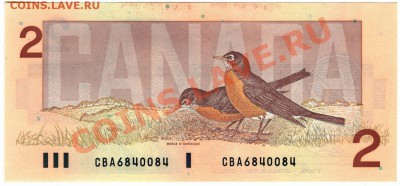 W18 Канада банкнота 2$ 1986 UNC до 19.03 в 22°° - W18 2$ Canada 1986_2