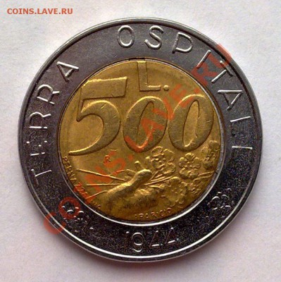 БИМ - Сан-Марино 500 лир 1991 Земля гостеприимна 19.03 22.00 - 140320138036