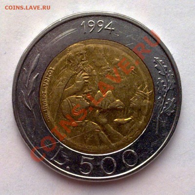 БИМ - Сан-Марино 500 лир 1994 Святой Марин 19.03 22.00 - 140320138040