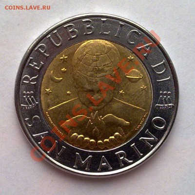 БИМ - Сан-Марино 500 лир 1996 Гегель 19.03 22.00 - 140320138043