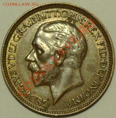 ВЕЛИКОБРИТАНИЯ - Фартинг Георг V 1929 - до 20 марта - 688