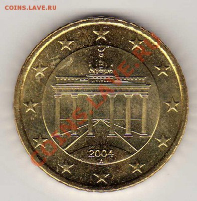 ГЕРМАНИЯ 50 ЦЕНТОВ 2004 БРАНДТ ДО 21.03.13 В 22.00МСК (4810) - img866