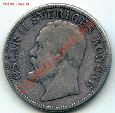 X37 Ag Швеция 2 кроны 1907 до 21.03 в 22°° - X37 Sweden 2 kr 1907_2