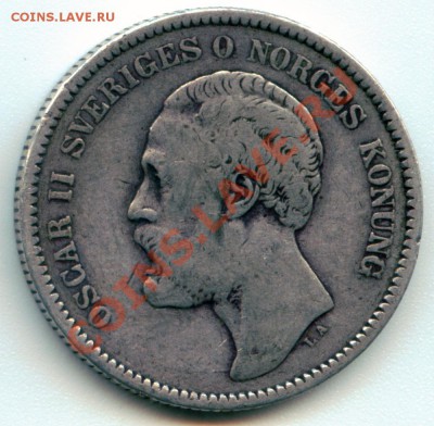 X40 Ag Швеция 2 кроны 1878 до 21.03 в 22°° - X40 Sweden 2 kr 1878_2