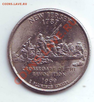 США.Квотер.1999. Нью Джерси. до 21 Марта - 19990009.JPG
