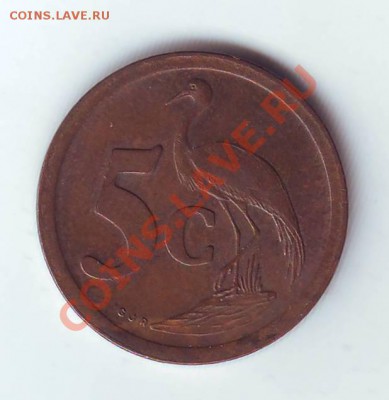 ЮАР.5 Центов.1998.Аист.до 21 Марта - 19980015.JPG