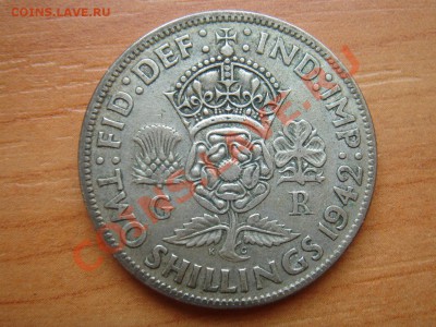 Великобритания: Ag-500 флорин 1942 Георг 6 до 20.03 22 - Флорин 1942-1.JPG