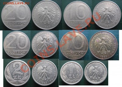 Разная инострань - 385 42 47 Польша 20 и 10 зл