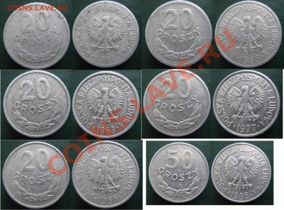 Разная инострань - 385 20 25 Польша 20 и 50 гр