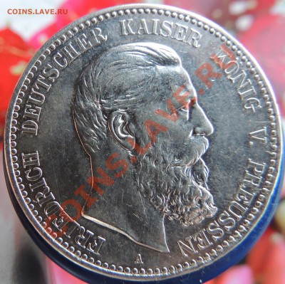 5 марок Пруссия 1888 год до 22.00 20.03.2013 Состояние - DSCN0629.JPG