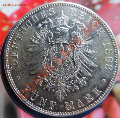 5 марок Пруссия 1888 год до 22.00 20.03.2013 Состояние - DSCN0630.JPG