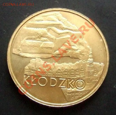 ПОЛЬША 2 злотых (2007) KLODZKO до 19.03 (22.00) - Польша 2 злотых (2007) KLODZKO А