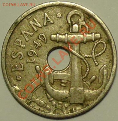 ИСПАНИЯ - 50 сентимо 1949 - до 22 марта - 855