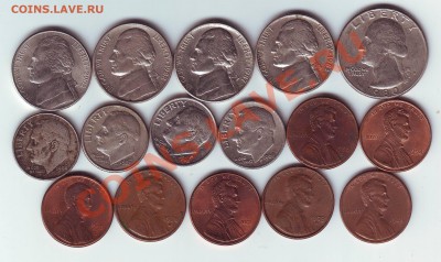 Центы США 1,5,10,25 старт 100 руб 16 шт - IMAGE0128.JPG