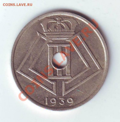 Бельгия.25 Сантимов.1939. до 22 Марта - 19390008.JPG