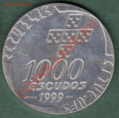 Португалия 1000 эскудо 1999 UNC (21.03-22.00 МСК) - 1000-1999a