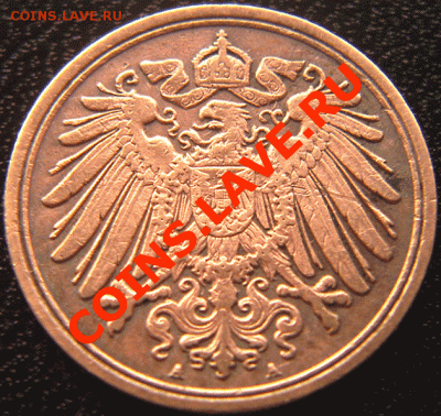 Германия_1 пфенниг 1912(А); окончание 18.03 в 22.21мск - 4833