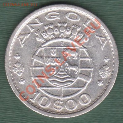 Португальская Ангола 10эск1952г(22.03-22.00) - 10Aa