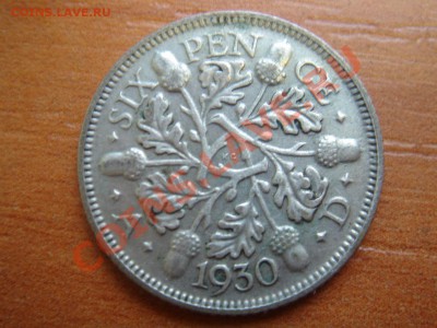 Великобритания: Ag-500 6 пенсов 1930 Георг 5 до 22.03 22-00 - 6 пенсов 1930-1.JPG