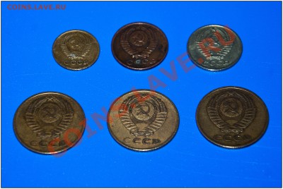 С 10 руб. Набор 1970-х гг. 6 монет до 22.00 мск 24.03.2013 - Набор 1970-е 