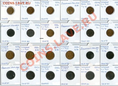 Монеты германии 20-40гг,ГЕТТО серебро,алюминий,фарфор,цинк - img003