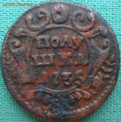 Полушка 1735г.С рубля. - SAM_3496.JPG