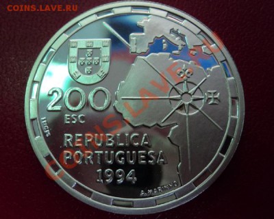 Португалия. 200 эскудо 1994г. Корабль - DSC00111ф
