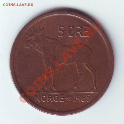 Норвегия.5 Оре. 1965.Лось. до 26 Марта - 19650011.JPG