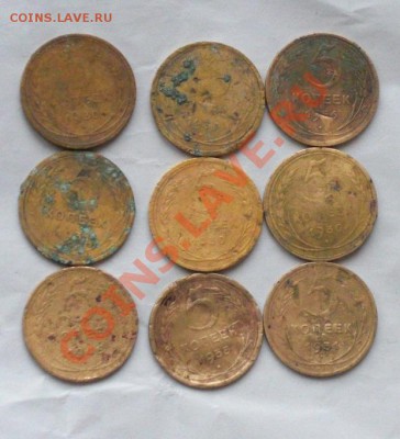 лот 5коп  1926-1956г + бонус 5к 9шт - 5сам б.JPG