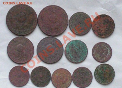 Медь 1924года  1к,2к,3к,5коп   13шт - 1924..JPG