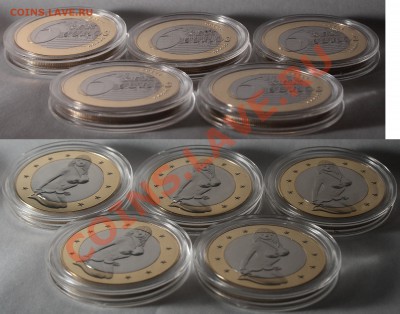 Сувенир. монета 6 Sex Euros 5шт. до 25.03.13 22ч - 6_euros_5