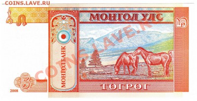 5 тугриков Монголия, 2008 год, до 26.03.2013, до 21.00 МСК - 2_5 М_2008