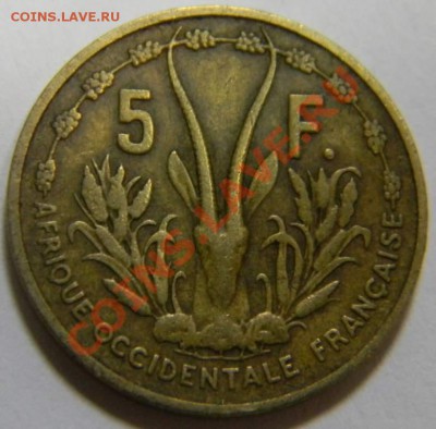 5 франков Французская Африка 1956г. - DSCN5097_thumb