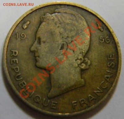 5 франков Французская Африка 1956г. - DSCN5098_thumb