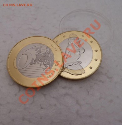 Монетовидный жетон 6 SEX EUROS в капсуле! До 22 марта. - sex euros