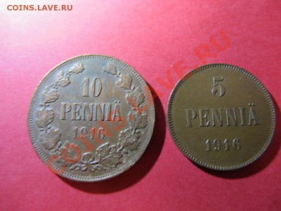 10 пенни 1916г(точка над цифрами даты)и 5 пенни 1916г - IMG_0371