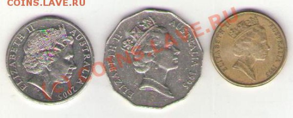 20, 50 центов и 1 доллар Австралии - australia1