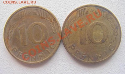 1 и 10 пфенингов,50 грошей и 1 стотинка.(оценка) - DSC04326