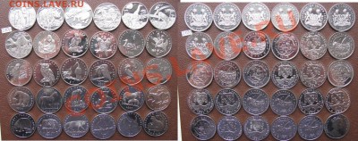 Иностранные монеты.Россыпь,наборы,серебро. От 21.03. - 6