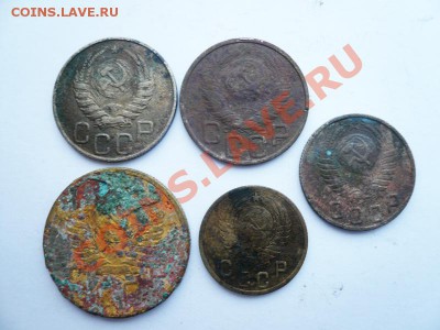 Монеты с 1руб.(20коп-1946,49г.,15к-1949г.,5к-1955г.,2к-53г) - P1090378.JPG