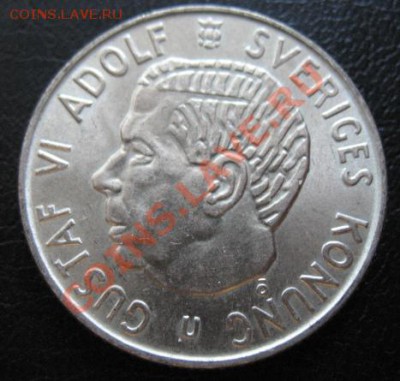 1965 Швеция, 2 кр, серебро, до 26.03 в 21-00 мск - 2 кр швед