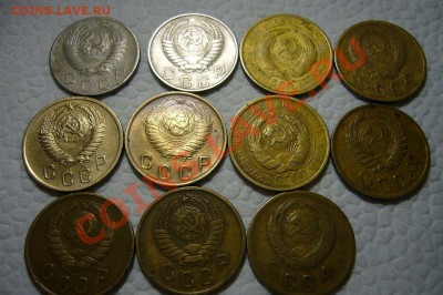 Кучка различных монет - 40 шт до 1961 г - 24-03-13 - 23-10 - 55