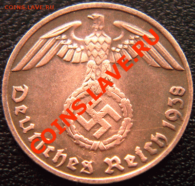 Германия (3 Рейх)_1 рейхспфенниг 1938(D); до 24.03_22.09мск - 4797