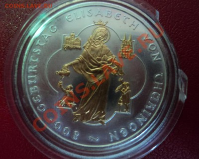 10 евро Германия АЦ, позолота Святая Елизавета - DSC00125ф