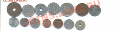 ДАНИЯ 14 монет (от 1927 г) до 28.03.2013 22-15 мск - дания-1