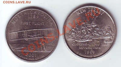 2 Квотера США. С.Каролина и Н.Джерси до 31 Марта - квотеры.JPG