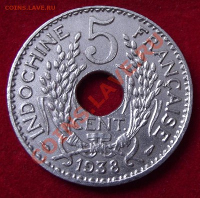 Оцените 5 центов 1938г. Французский Индокитай. - DSCF3612.JPG