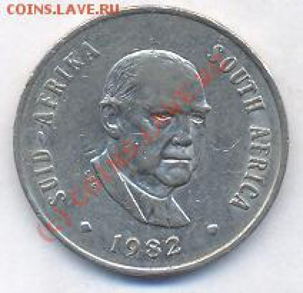 ЮАР 20 центов.1982 г. До26.11.09. 20-00 МСК. - юа