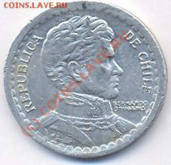 Чили 1 пессо.1955 г. До 26.11.09. 20-00 МСК. - чил 55