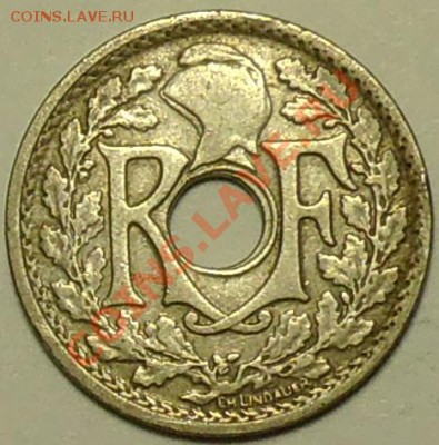 ФРАНЦИЯ - 5 сантимов 1919 - до 1 апреля - 088